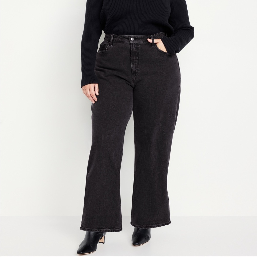 Old Navy Curvy Extra High-Waisted Wide-Leg Jeans
